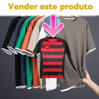 Verão novo estilo falso de duas peças de manga curta camiseta masculina ins na moda solto respirável estilo fino Waffle