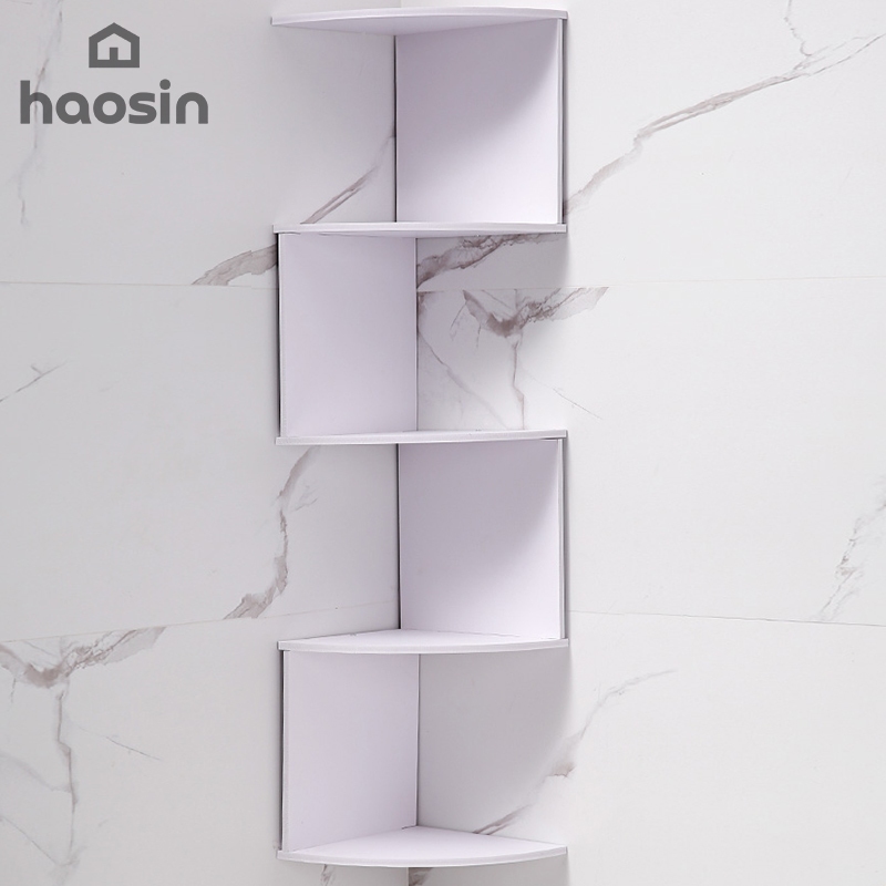 Prateleira De Canto Reto Branco Estante Livros Nicho 80 Preta