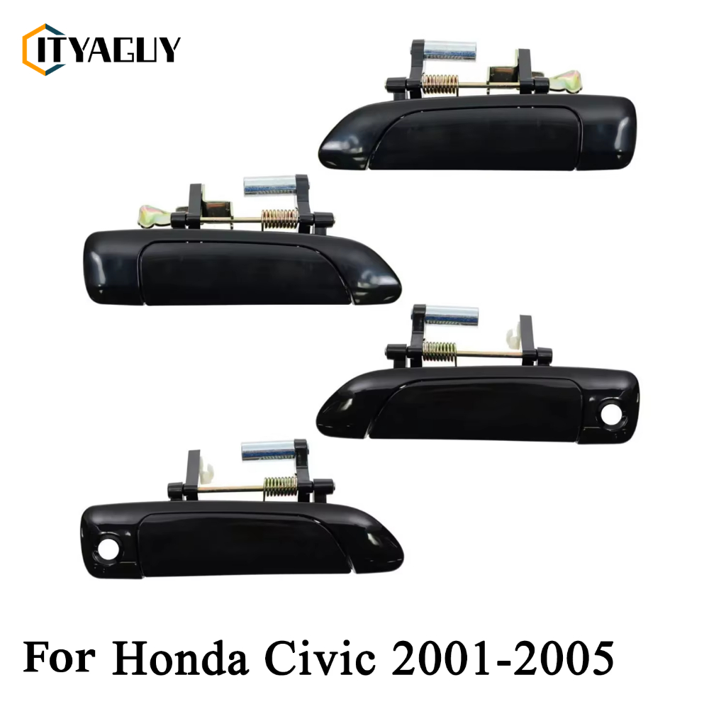 Para 2001-2005 Honda Civic Maçaneta Externa Cor Preta