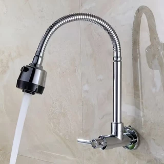 Na parede/Vertical quente e frio torneira da cozinha única fria casa vegetal lavatório Universal à prova de respingo Fau