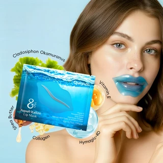 Máscara Labial QUIYUM 8X H2O Aquavitalize-Hidratação Profunda Com Ácido Hialurônico 4D Para Lábios Macios E Rechonchudos em Oferta na Shopee