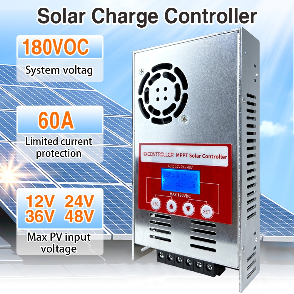 Controlador De Carga Solar HXCONTROLLER 60A MPPT 12V-48V 2880W 1440W ...