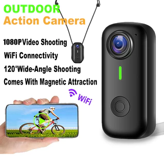 Câmera Esportiva Magnética 1080P Mini De Polegar Com Aplicativo Wi-Fi 120 Grande Angular Inteligente Anti Vibração Para Câmera Esportiva Magnética 1080P Mini De Polegar Com Aplicativo Wi-Fi 120 Grande Angular Inteligente Anti Vibração Para