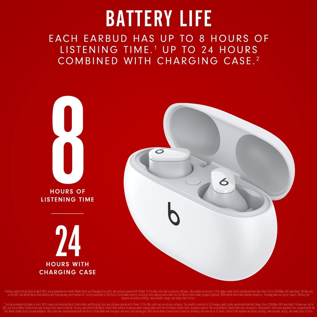 Beats Studio Buds ＋ Beats Studio Buds-True Wireless Earbuds-Conexão Pop-up , Microfone