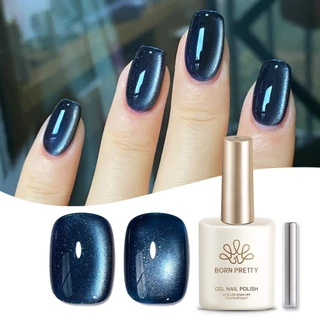 BORN PRETTY Glitter Azul Gel Olhos De Gato Magnético Esmalte Semi Permanente UV LED Verniz Para Unhas 15ml em Oferta na Shopee