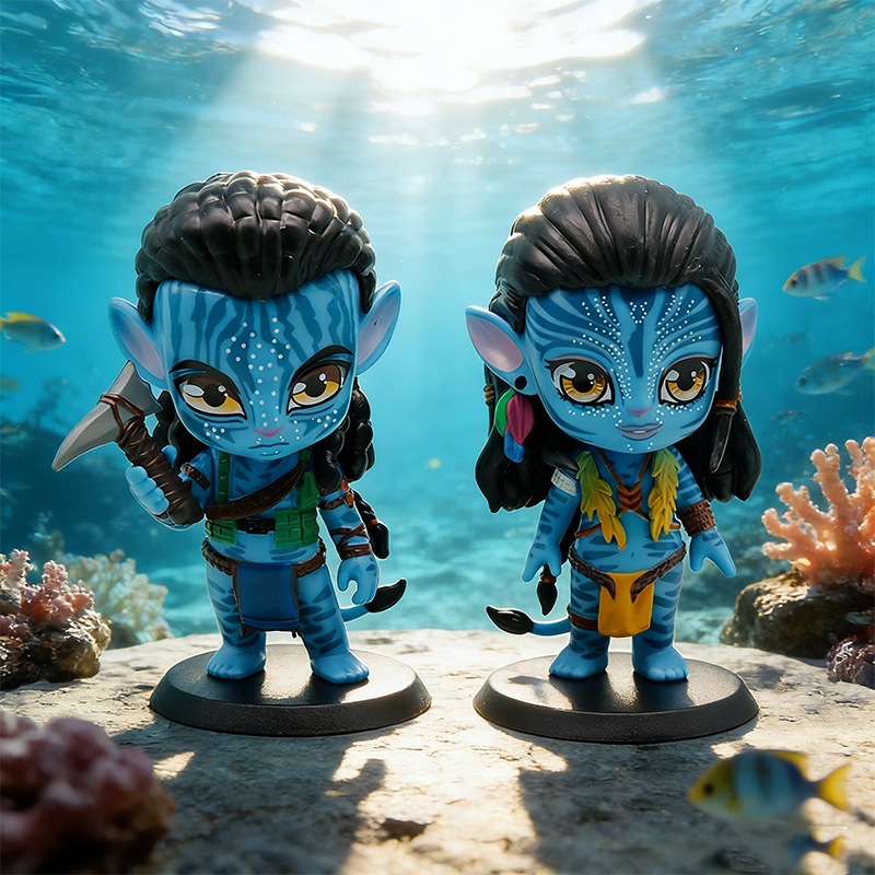 2 Pçs/Set 11cm Avatar 2 O Caminho Da Água Anime Figura Jake Sully