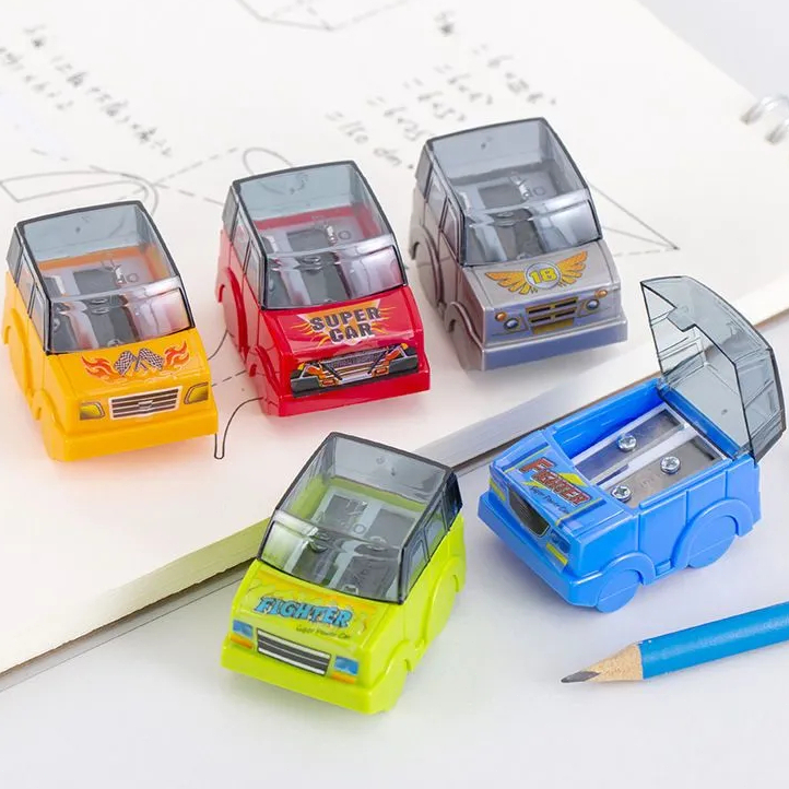Creative dual control pencil sharpener, car pencil sharpener, learning ...