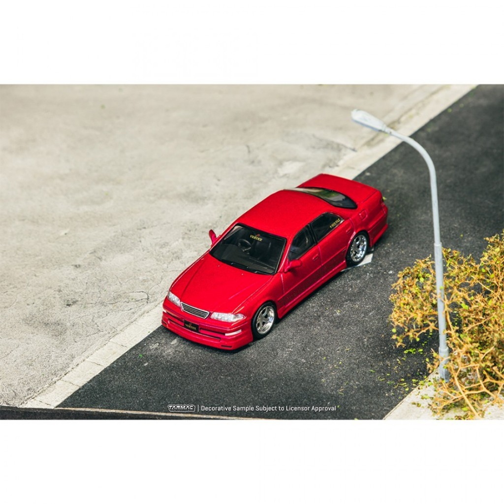 Tarmac Works T64G-024-RE 1/64 VERTEX Toyota Mark II JZX100 Carro