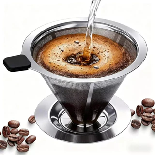 Filtro De Café 103 Inox - Coador de Café Grande Sem Uso De Papel