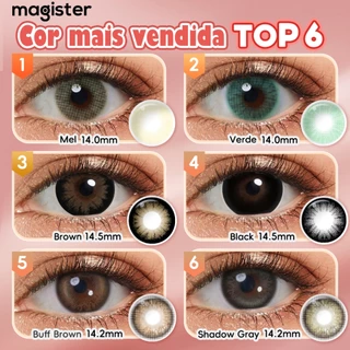Magister Lentes De Contato Verdes 1 par 6 meses Maquiagem natural para os olhos charme irresistível em Oferta na Shopee
