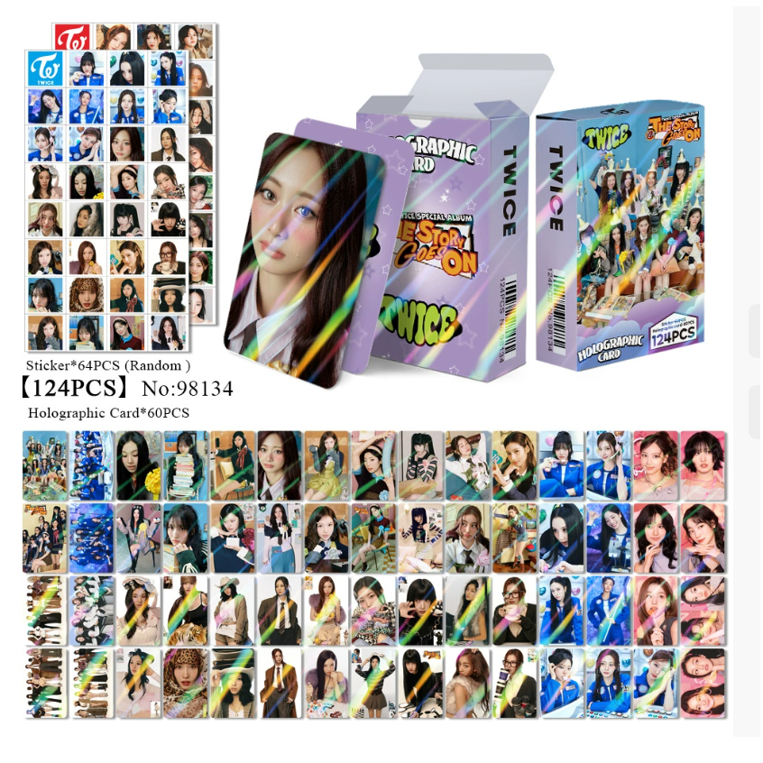 Kpop 124 Unidades/Conjunto TWICE Este É Para Cartões Lomo Coleção