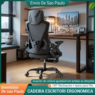 LENOBLE A819 Cadeira Ergonômica Para Escritório Jogadores Com Suporte Lombar Ajustável Reclinável Computador