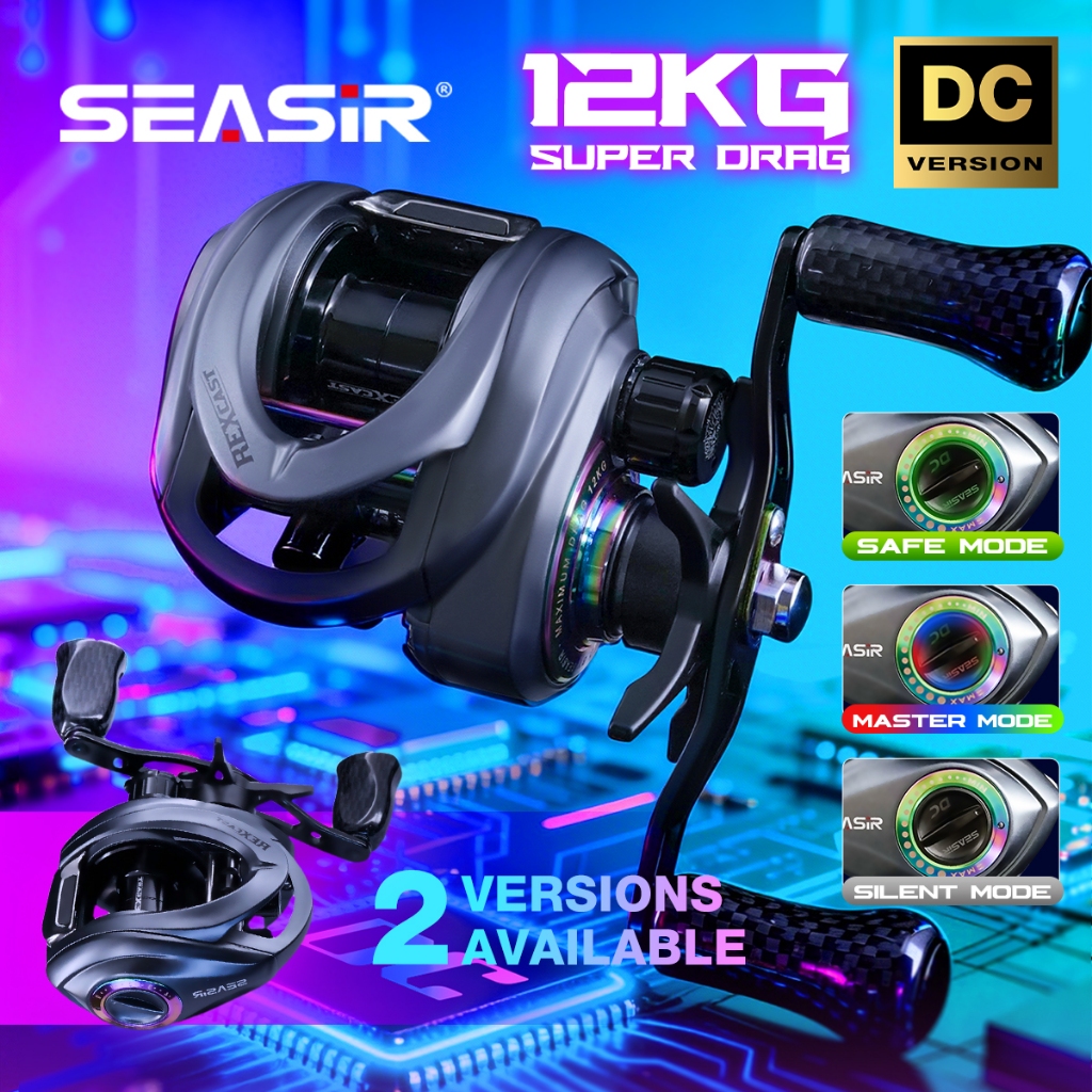 リール SEASIR DC REXCAST Seasir Marca Rexcast Dc Carretel De Pesca Para Arremesso 3 Modos