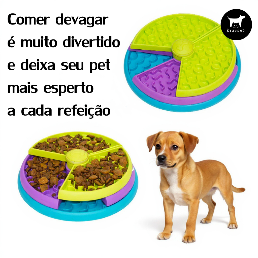 Comedouro para Cães – Ajuda a Comer Devagar, Torna as Refeições ...