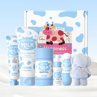 Conjunto De Presente Para Cuidados Com O Leite De Corpo Inteiro LAIKOU (Creme Os Pés + Protetor Labial + Loção Corporal em Oferta na Shopee