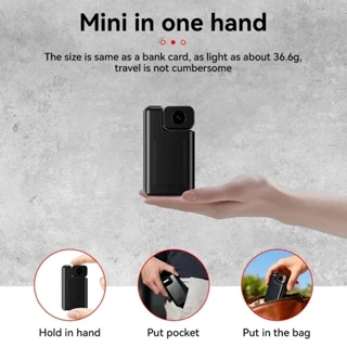 Mini Câmera De Segurança Wi-Fi 1080P Grande Angular Visão Noturna Detecção De Movimento Bateria em Oferta na Shopee