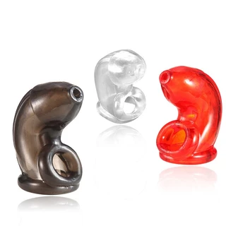 Anel De Contenção De Escroto Masculino Bloqueio De Castidade Pênis E Borracha Macia Brinquedo Sexual