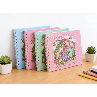 Livro Para Colorir Little Corner My 48 Folhas Capa Dura Caderno Desenho Pintura em Oferta na Shopee