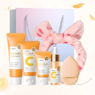 Conjunto De Cuidados Com A Pele Iluminador E Hidratante VC Da LAIKOU | Luta O Embotamento Vitamina C Limpador , Creme , em Oferta na Shopee