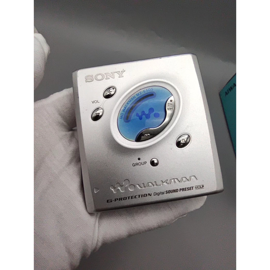 Leitor MD Portátil Sony MZ-E505 – Nunca Aberto , Leitura Rápida