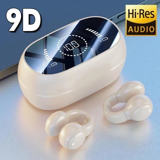 Fone de ouvido de condução óssea com clipe de ouvido sem fio, Fone de Ouvido Bluetooth sem fio LED Display Inteligente L em Oferta na Shopee