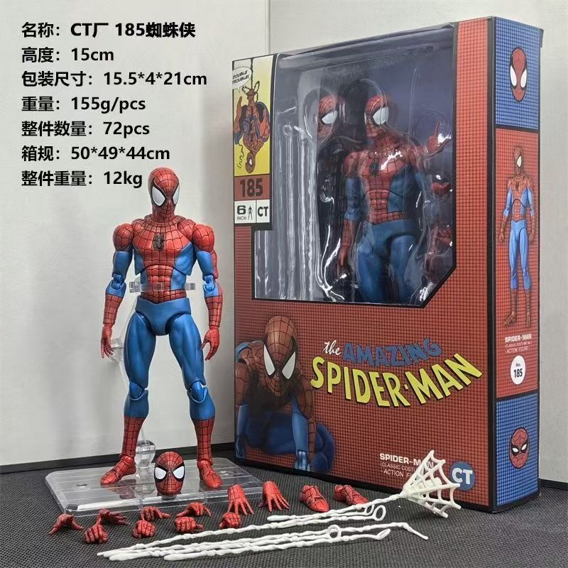 Em Estoque Ct Toys Spiderman Figura Mafex 075 The Anazing Spider