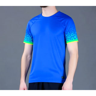 Camiseta Casual masculina azul manga curta