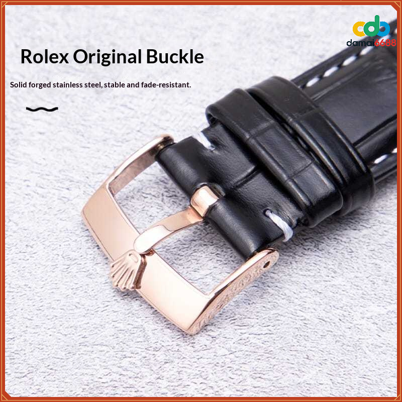 damai6688 20mm 21mm Pulseira De Relógio De Couro Genuíno Para Rolex ...