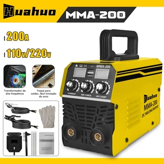 MMA-200 Máquina De Solda Inversora Tecnologia IGBT Display Digital Ferramenta De Soldagem Portátil Automática~ em Oferta na Shopee