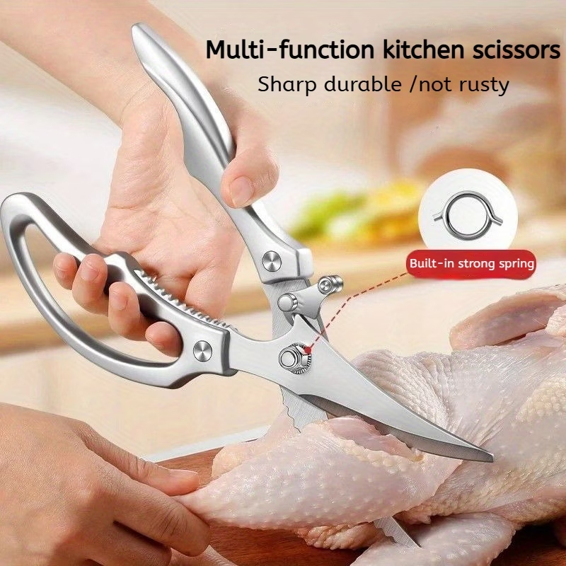 Tesoura Multifuncional Para Corte Alimentos Legumes Peixes Frangos Verdura Aço Inoxidável Utensílios