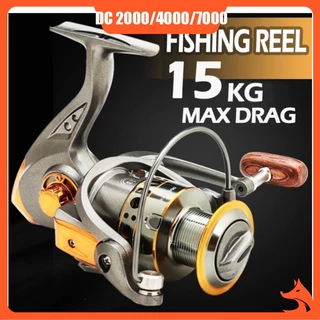 Carretel Molinete DC 2000/4000/7000 5.2:1 Rolamentos Carretel Aluminio em Oferta na Shopee