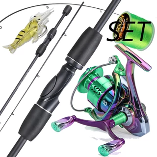 Sougayilang 1.8m 2 Seções Vara De Pesca Combos De Carretel Com Arrasto Máximo Da Série 1000-5000 15kg em Oferta na Shopee
