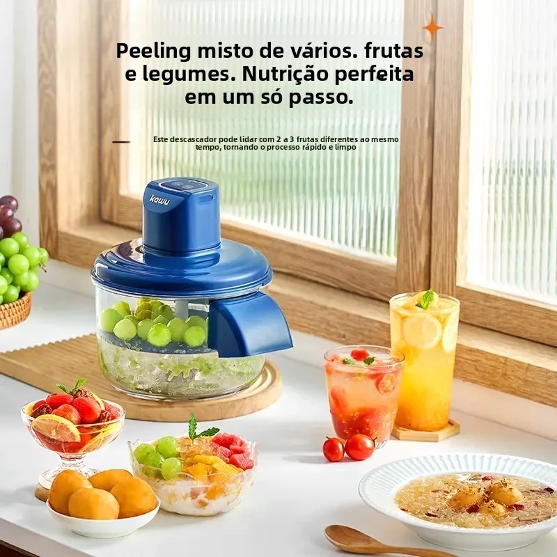 descascador automático em uso com frutas