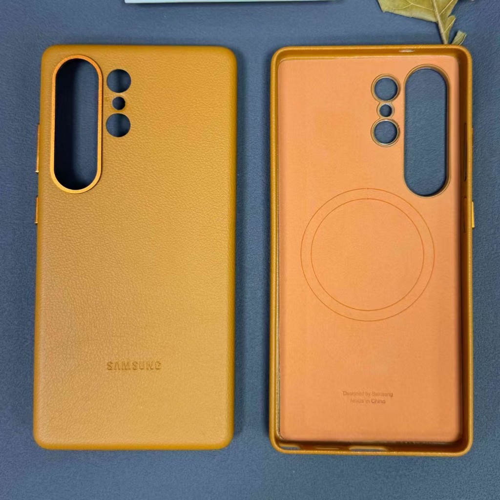 Original Samsung Galaxy S25 Ultra S25Ultra 5G Capa De Couro Magnético Luxo Business Soft Carregamento Sem Fio Proteção T