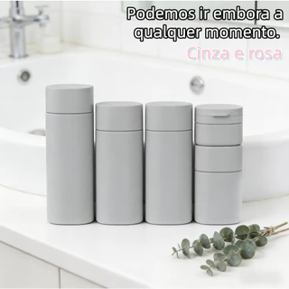 6pcs PE Material Conjunto de Viagem Shampoo Gel de Banho Loção Vazia Frasco Sub-garrafa em Oferta na Shopee