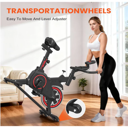 Bicicleta Bike Ergometrica Spinning Detecção De Frequência Cardíaca Academia Fitness Profissional 120kg