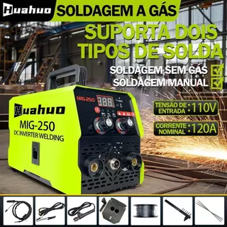 Máquina de solda com inversor MIG-250 Transformador de solda Inversor de solda Máquina de solda com inversor sem gás~ em Oferta na Shopee