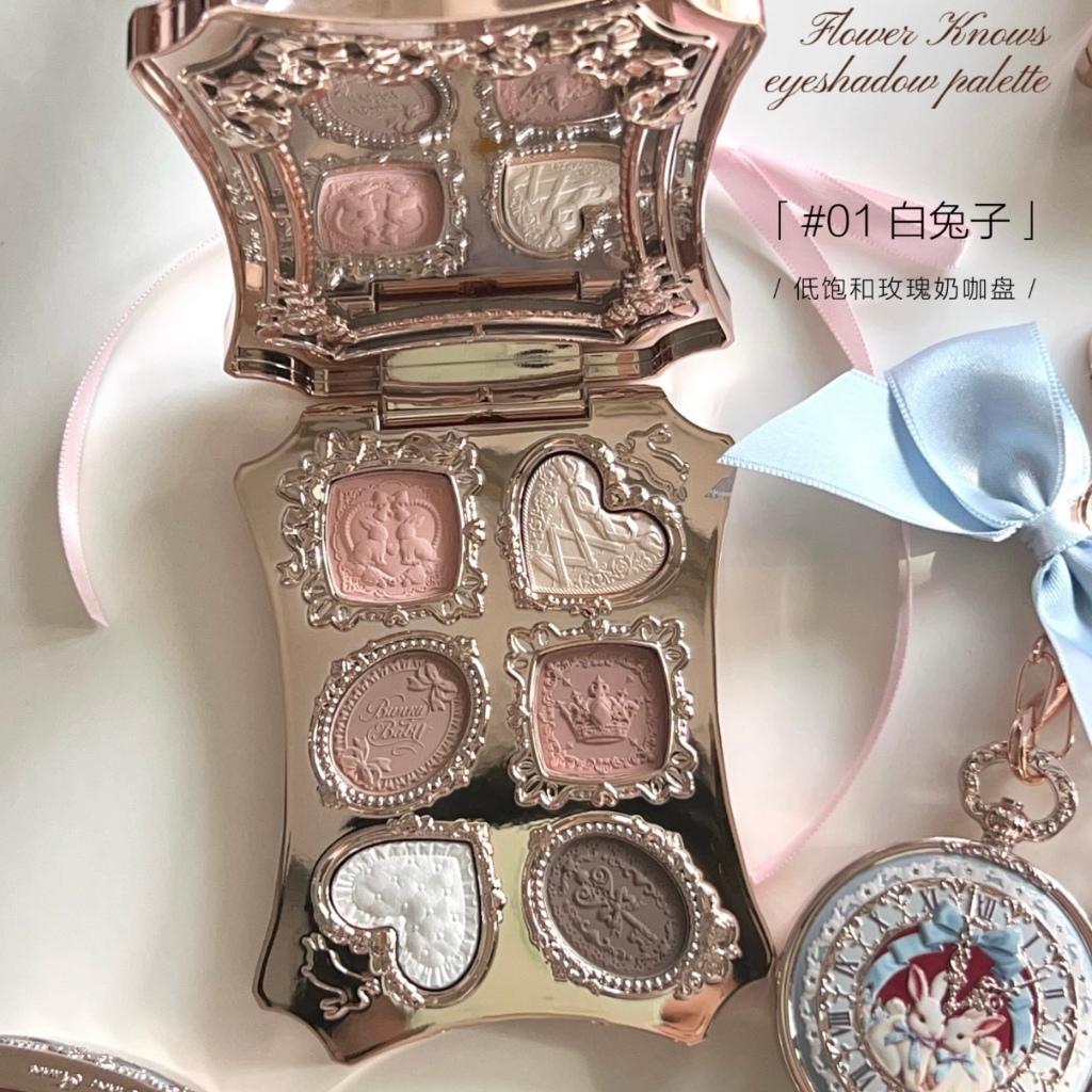 FLOWER KNOWS Bunny Garden Collection Paleta De Sombras De 6 Cores