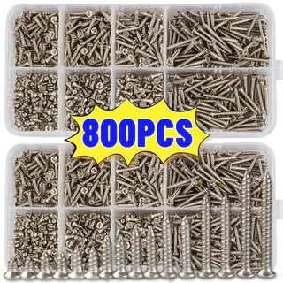 Kit 800 Peças Parafusos com Organizador – Multiuso
