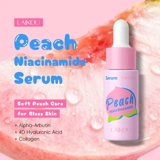 LAIKOU Soro Niacinamida Pêssego 30ml | Iluminador E Hidratante Com Colágeno α-Arbutin 4D-HA Brilho Orvalhado em Oferta na Shopee