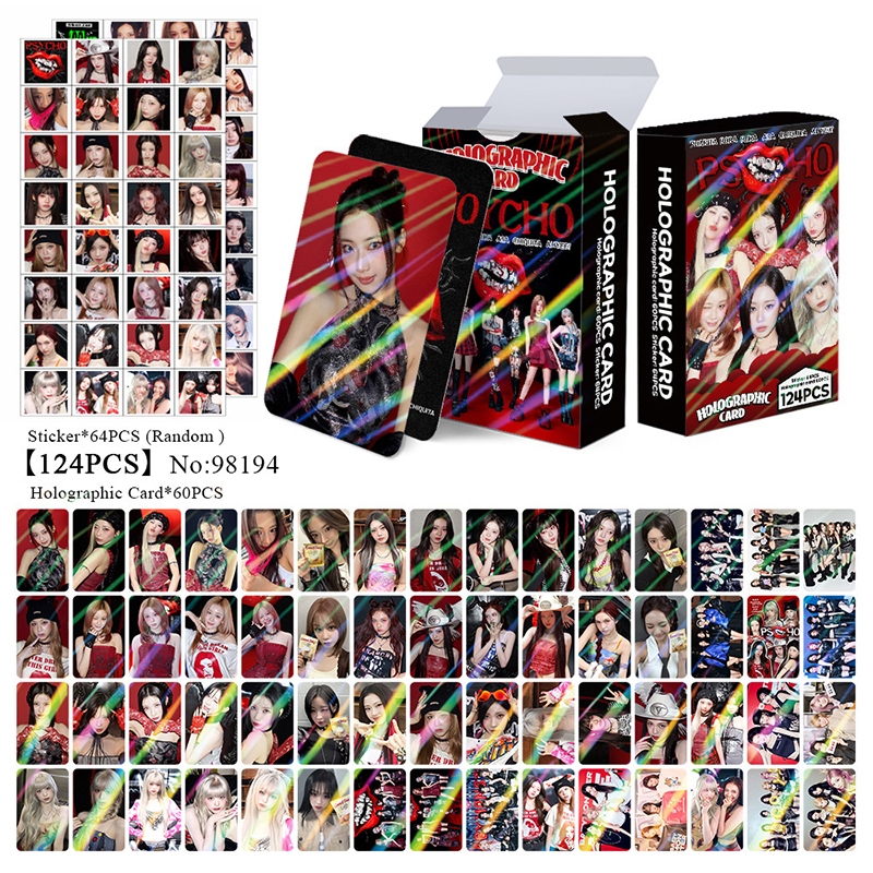 124 Pçs/Caixa BABYMONSTER Photocards CHOOM PSYCHO GO UP Cartão