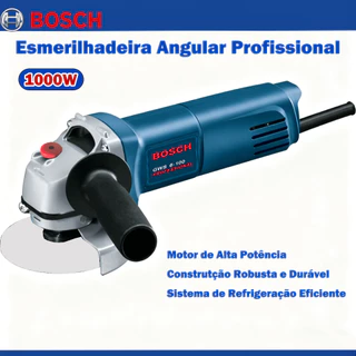 Esmerilhadeira Lixadeira Angular Profissional BOSCH Serra Elétrica Angular 1000W Kit Com Acessórios em Oferta na Shopee