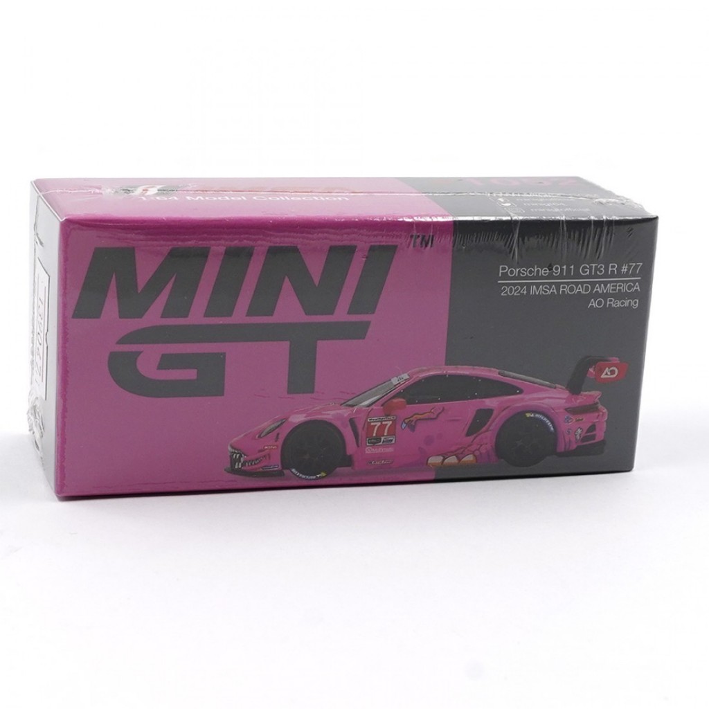 Mini GT MGT01052-L 1052 1/64 Porsche 911 GT3 R # 77 AO Racing 2024