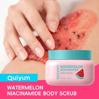QUIYUM Esfoliante Corporal Melancia Niacinamida 200g – Hidratante , E Revelador De Brilho em Oferta na Shopee