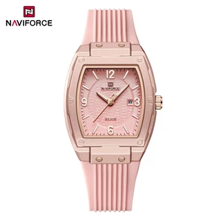 NAVIFORCE 5070 Relógio Em Formato De Barril De Vinho Requintado E Moderno Com Função De Calendário Para Relógios Feminin em Oferta na Shopee