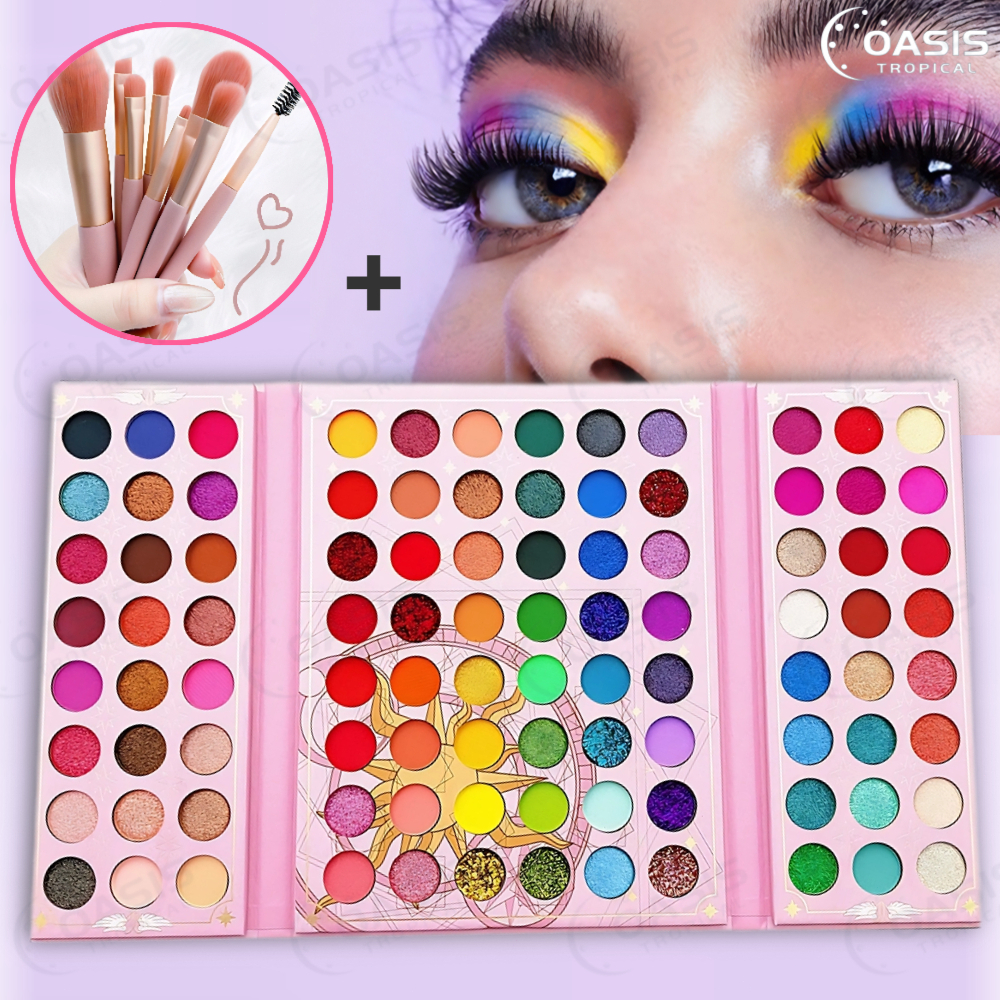 Paleta De Sombra De Olho Em 96 Cores Perolada / Fosca / Com Glitter / Longa Duração Sakura Card Captor em Oferta na Shopee
