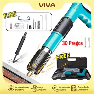 Kit Pistola de Fixação Finca Pino Ação Direta 30 pinos grátis 27mm Rebites Gesso Drywall Madeira Janela em Oferta na Shopee