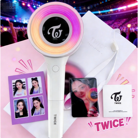 TWICE ペンライト (TWICE Light Stick) Em Stock】TWICE Official Lollipop Light Stick-Bastão Luminoso De