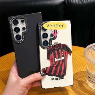 Capa De Couro Líquido Para Samsung Galaxy S22 S23 S24 S25 Ultra S24 S25Plus Carregamento Sem Fio À Prova De Choque