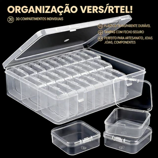 Caixa De Armazenamento P/ Bordados DIY Diamond Jóias Arte De Unha Rhinestone Artesanato Nail Art Mosaico Multifuncional em Oferta na Shopee